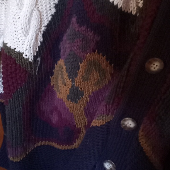 EUC Vintage Structure Handknitted Sweater Size Large - Picture 2 of 7